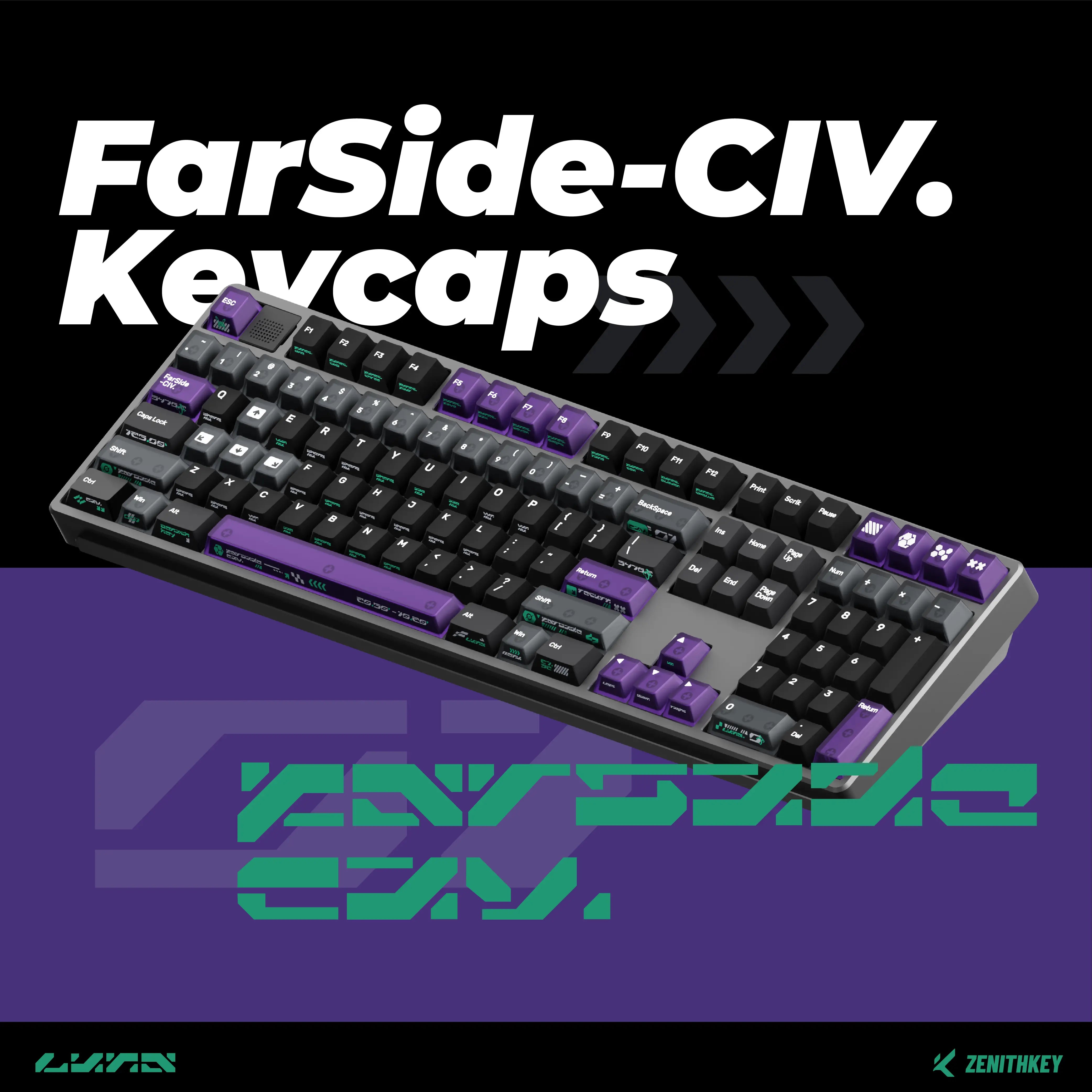 ZenithKey FarSide ABS Keycap Set