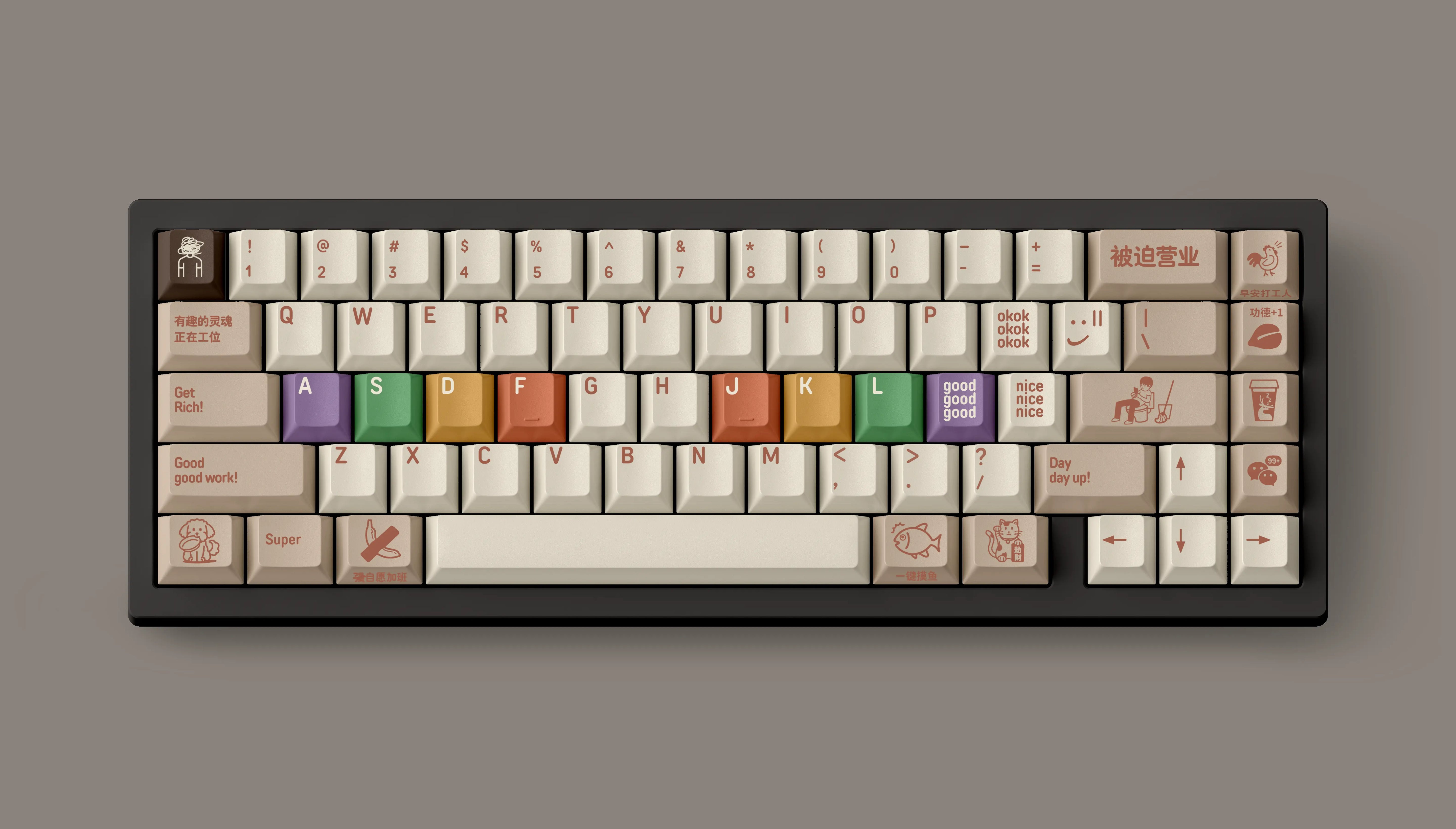 FBB Hard Typing PBT Keycap Set