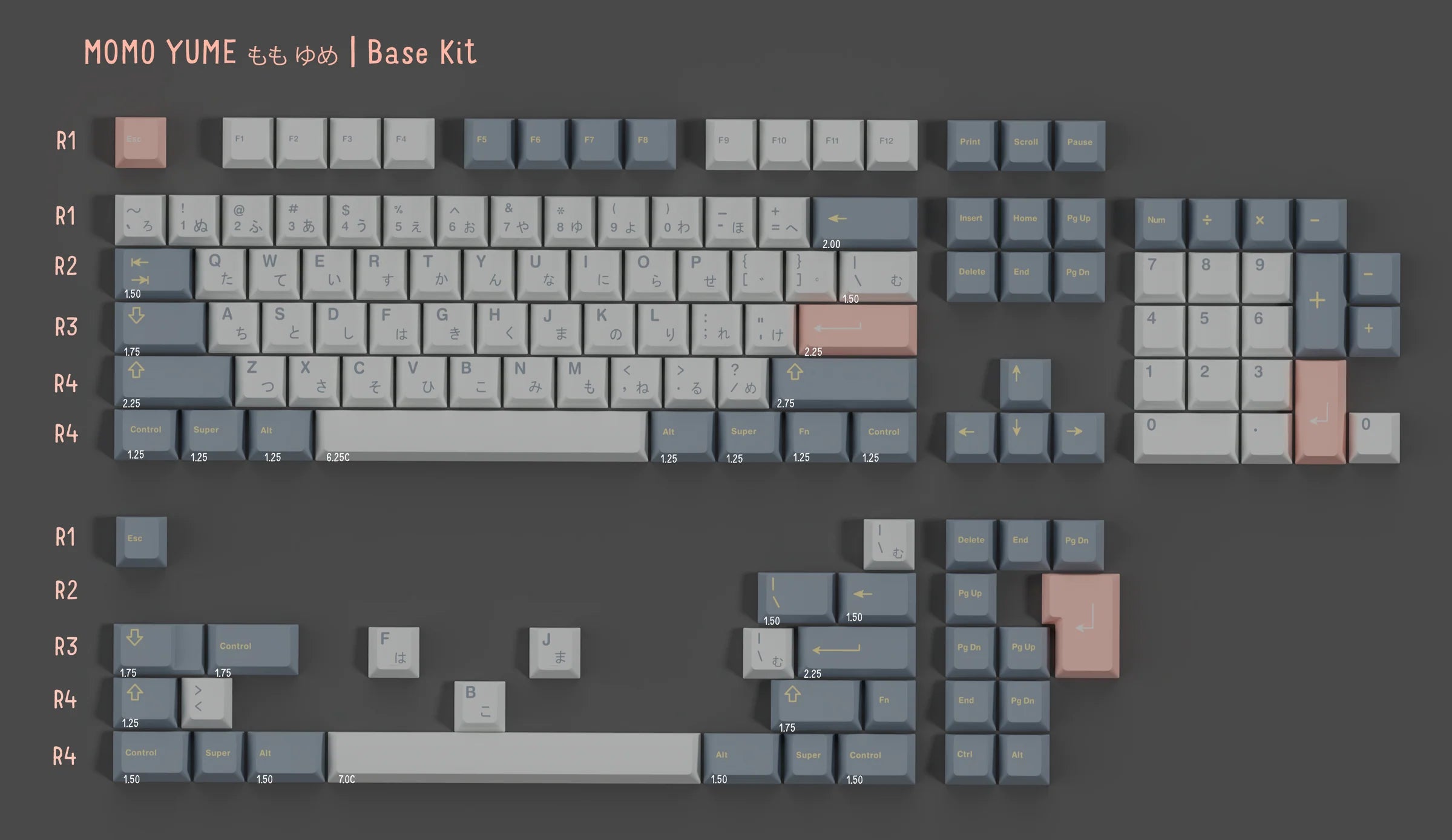 GMK CYL Momo Yume ABS Keycap Set