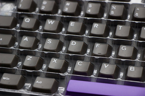 FinalKey Dark ABS Doubleshot Translucent Keycap Set