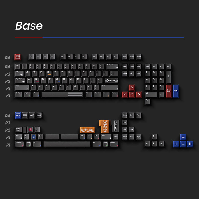 80Retros Game 1989 Black PBT Keycap Set