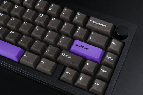 FinalKey Dark ABS Doubleshot Translucent Keycap Set