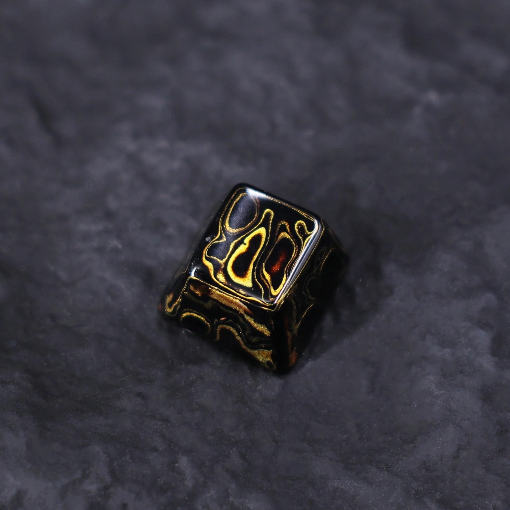 Obsidian Lacquered Ceramic Artisan Keycap