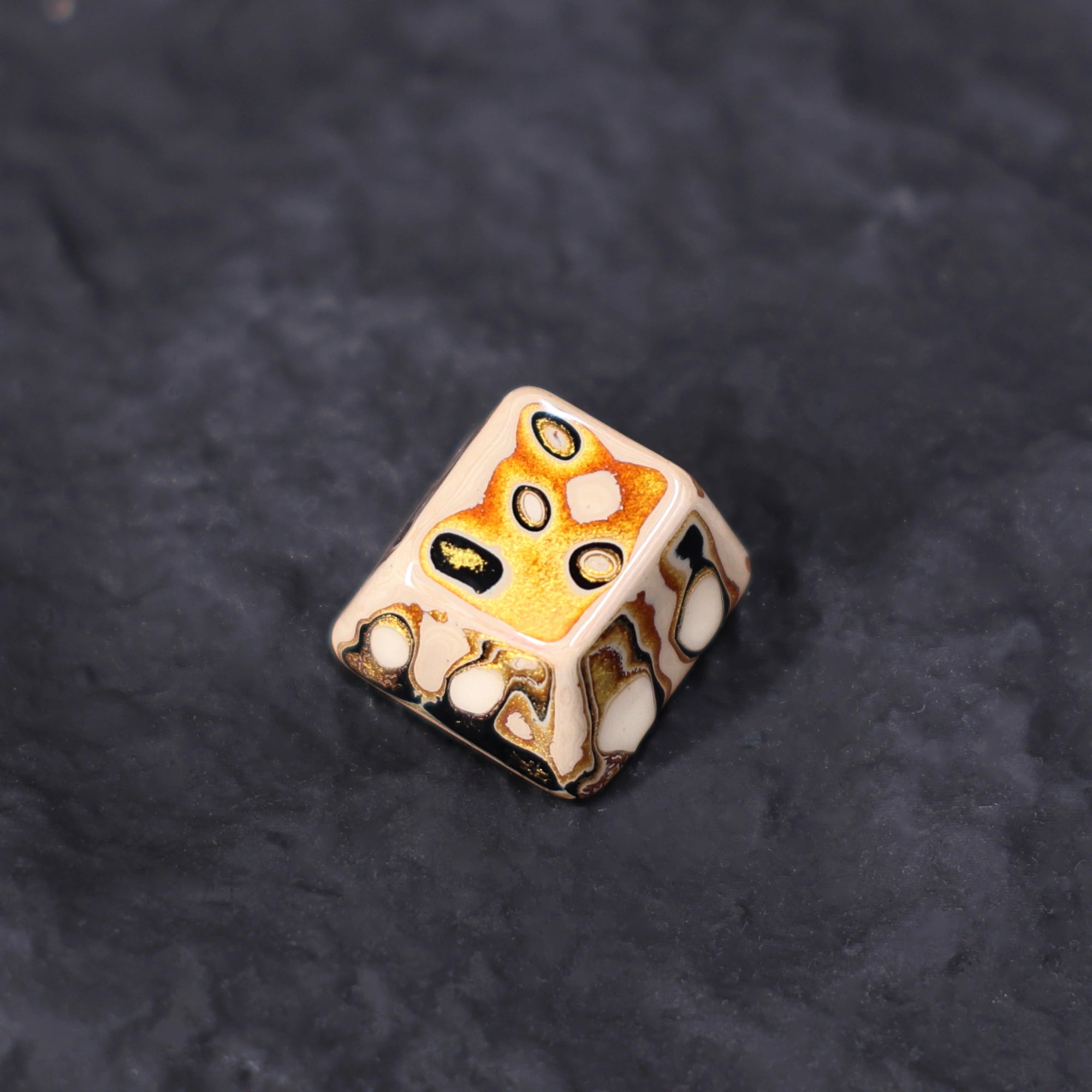 Ivory Lacquered Ceramic Artisan Keycap