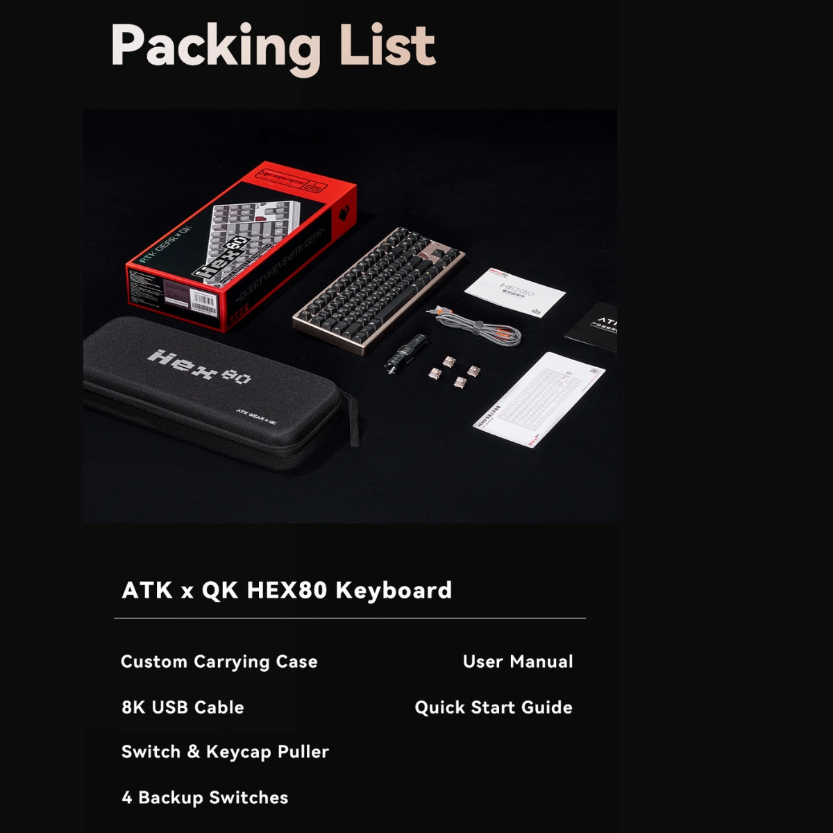 QwertyKeys x ATK Hex80 HE Keyboard
