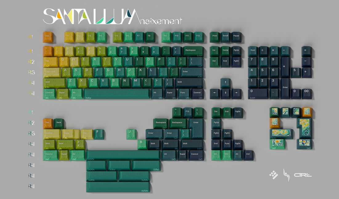 KAP Santa Llum ABS Keycap Set