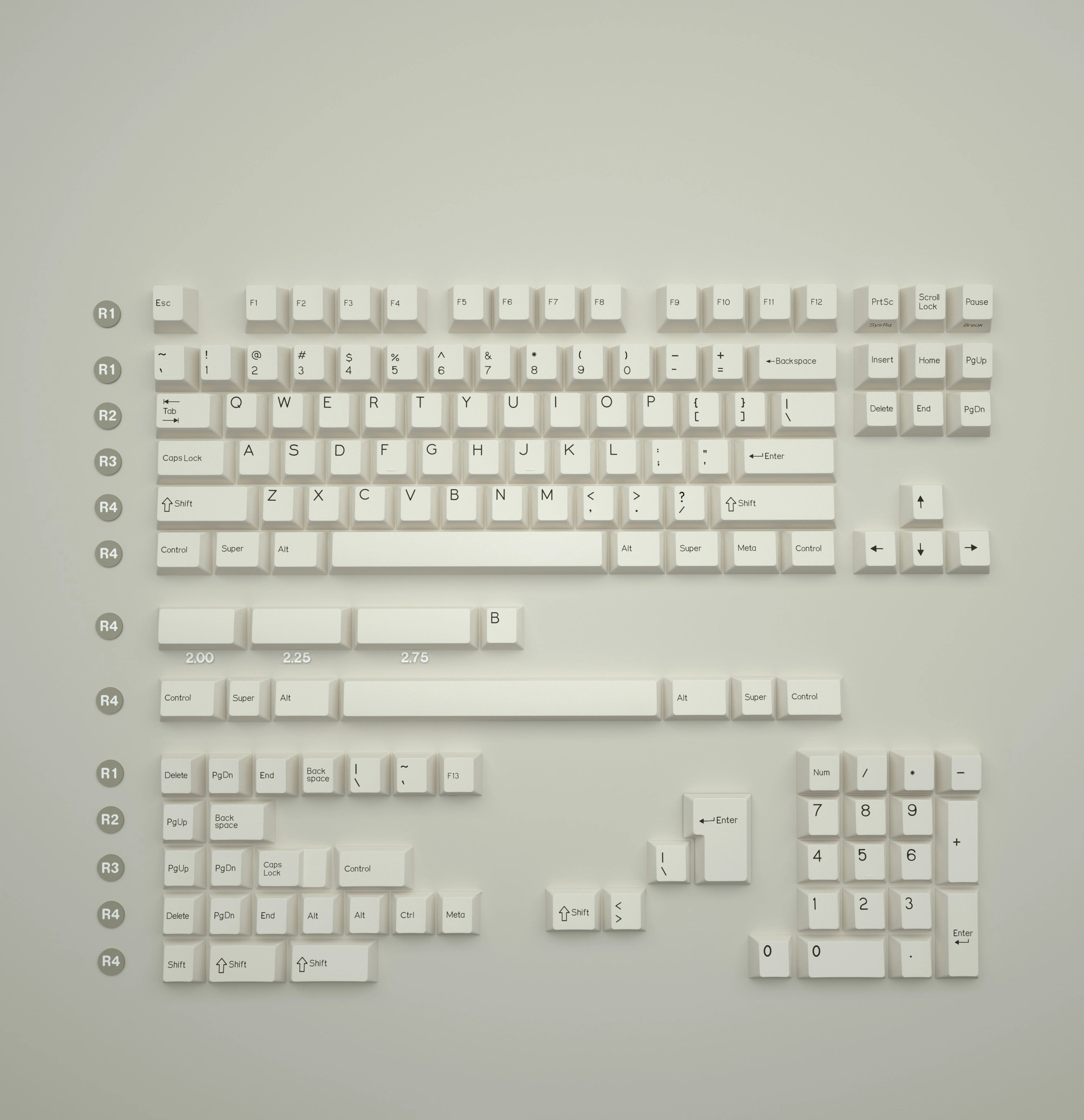 XMI Gorton WS1 PBT Keycap Set