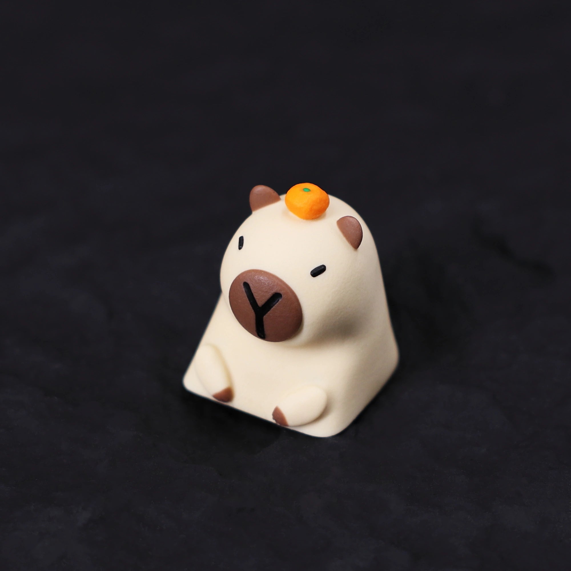 Capybara - Orange Artisan Keycap