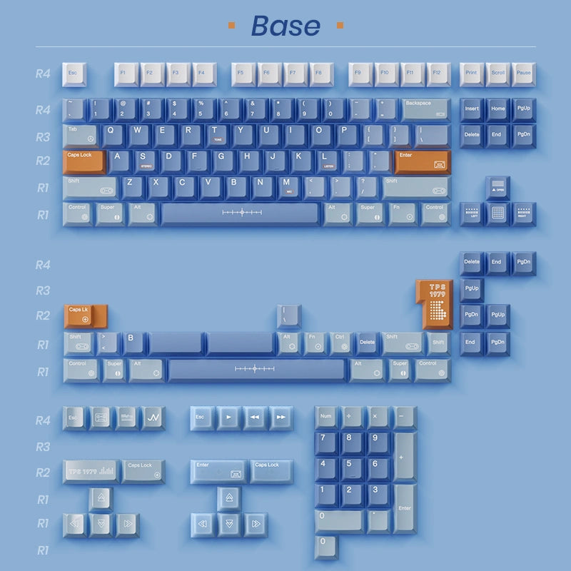 80Retros TPS1974 PBT Keycap Set