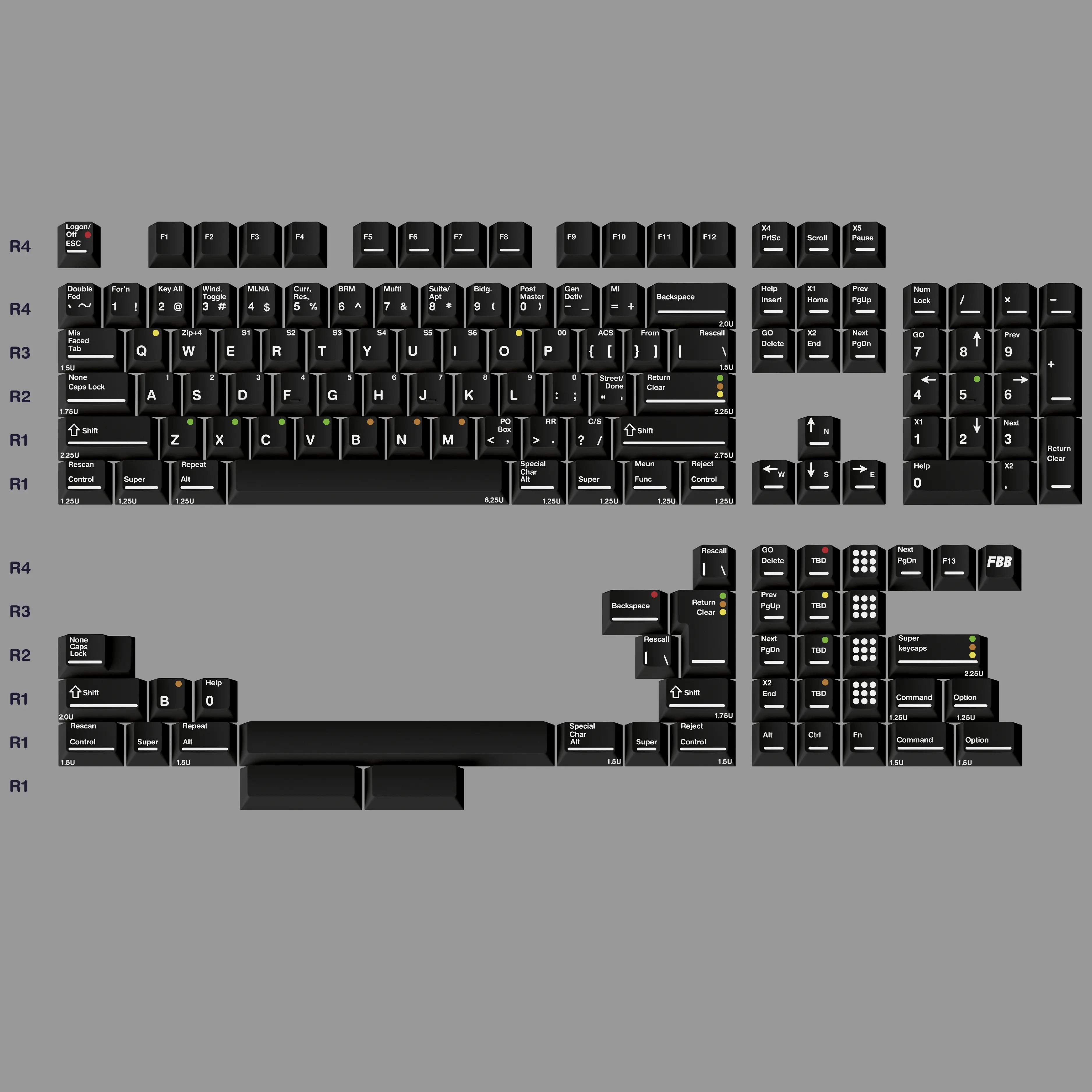 FBB SBK PBT Keycap Set