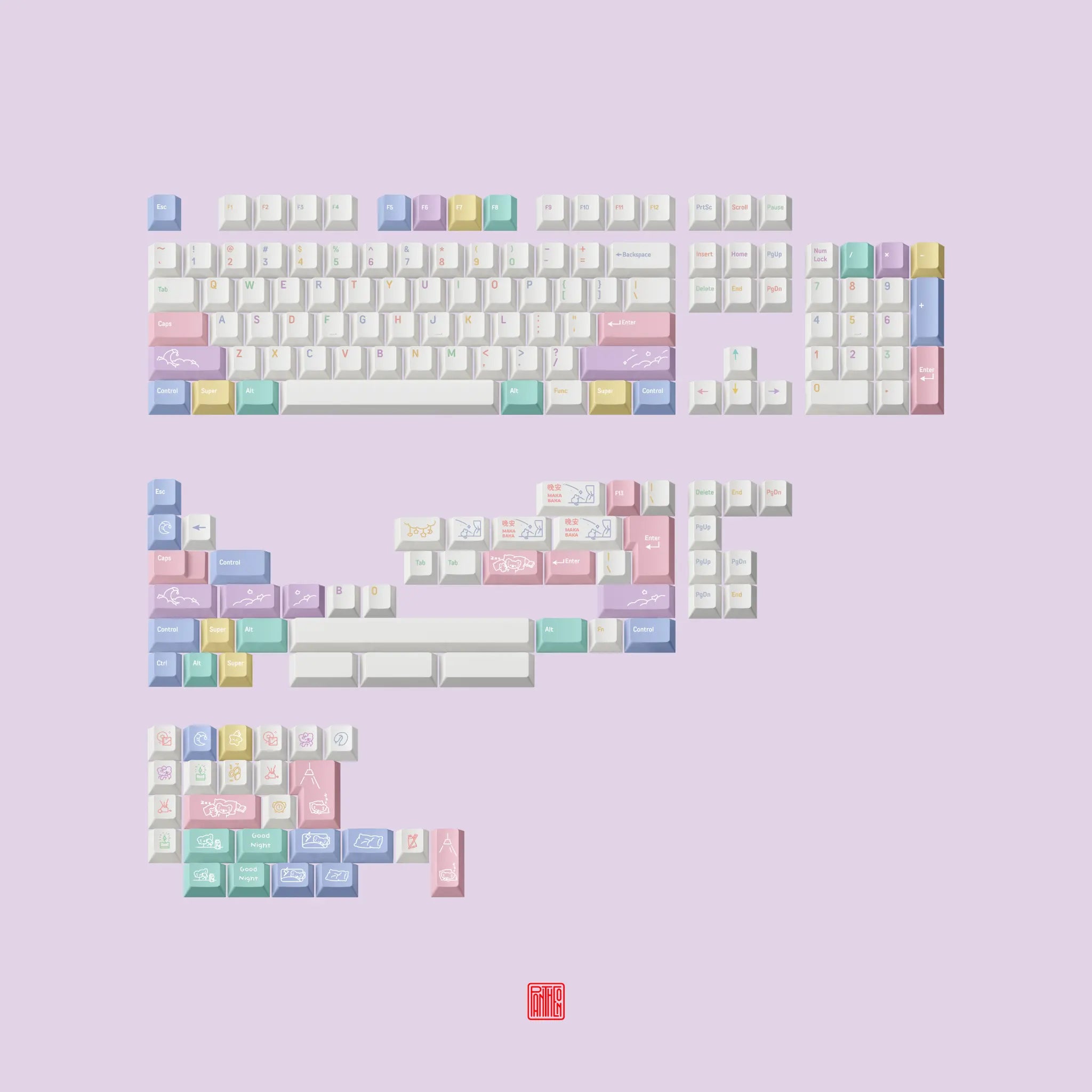 FBB Goodnight PBT Keycap Set