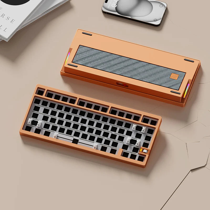 Weikav NUT75 Wireless Barebone Mechanical Keyboard Kit Orange