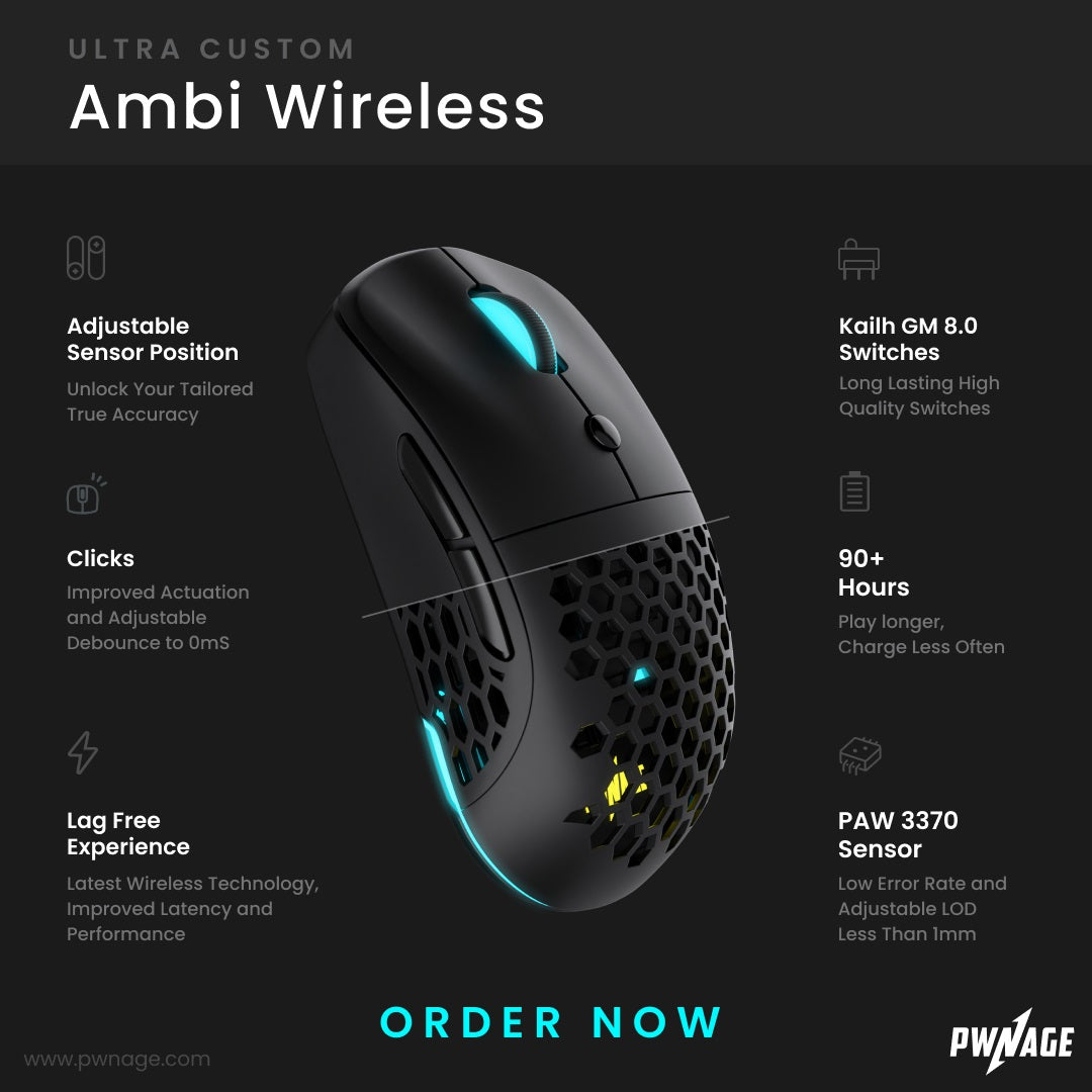 Pwnage Ultra Custom Wireless Ambi (Honeycomb)