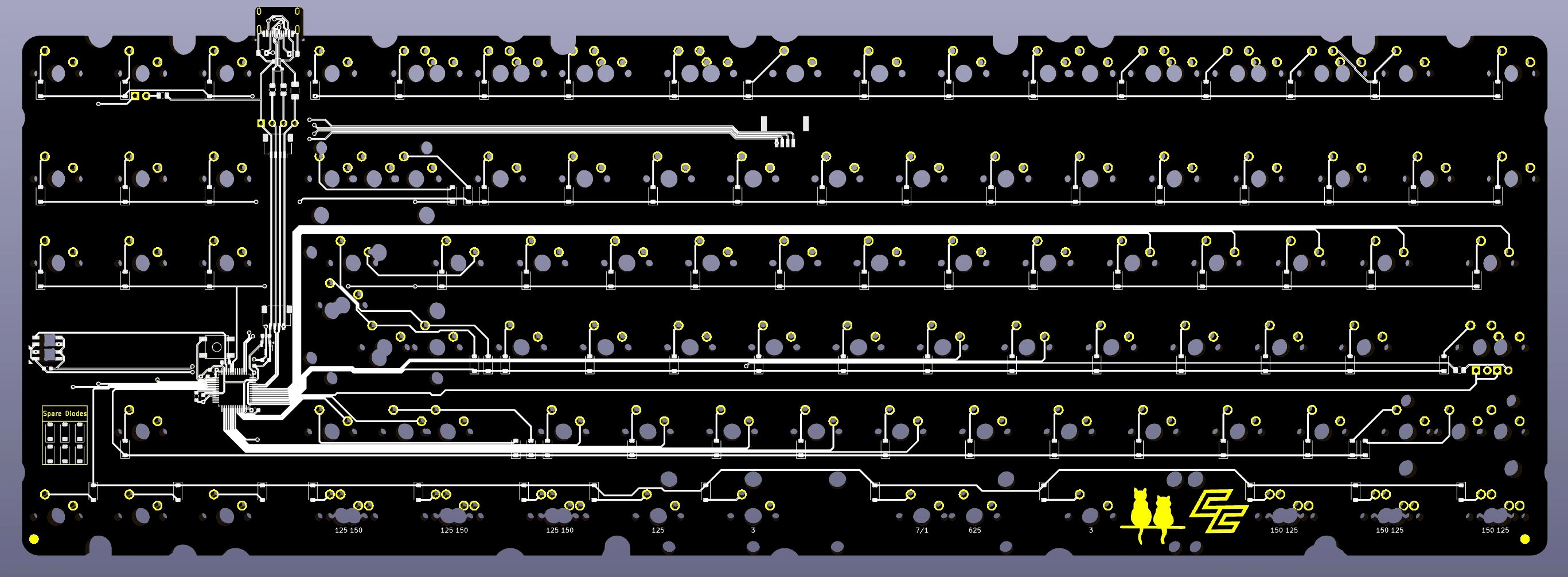 Mohit H87/H88 TKL PCB