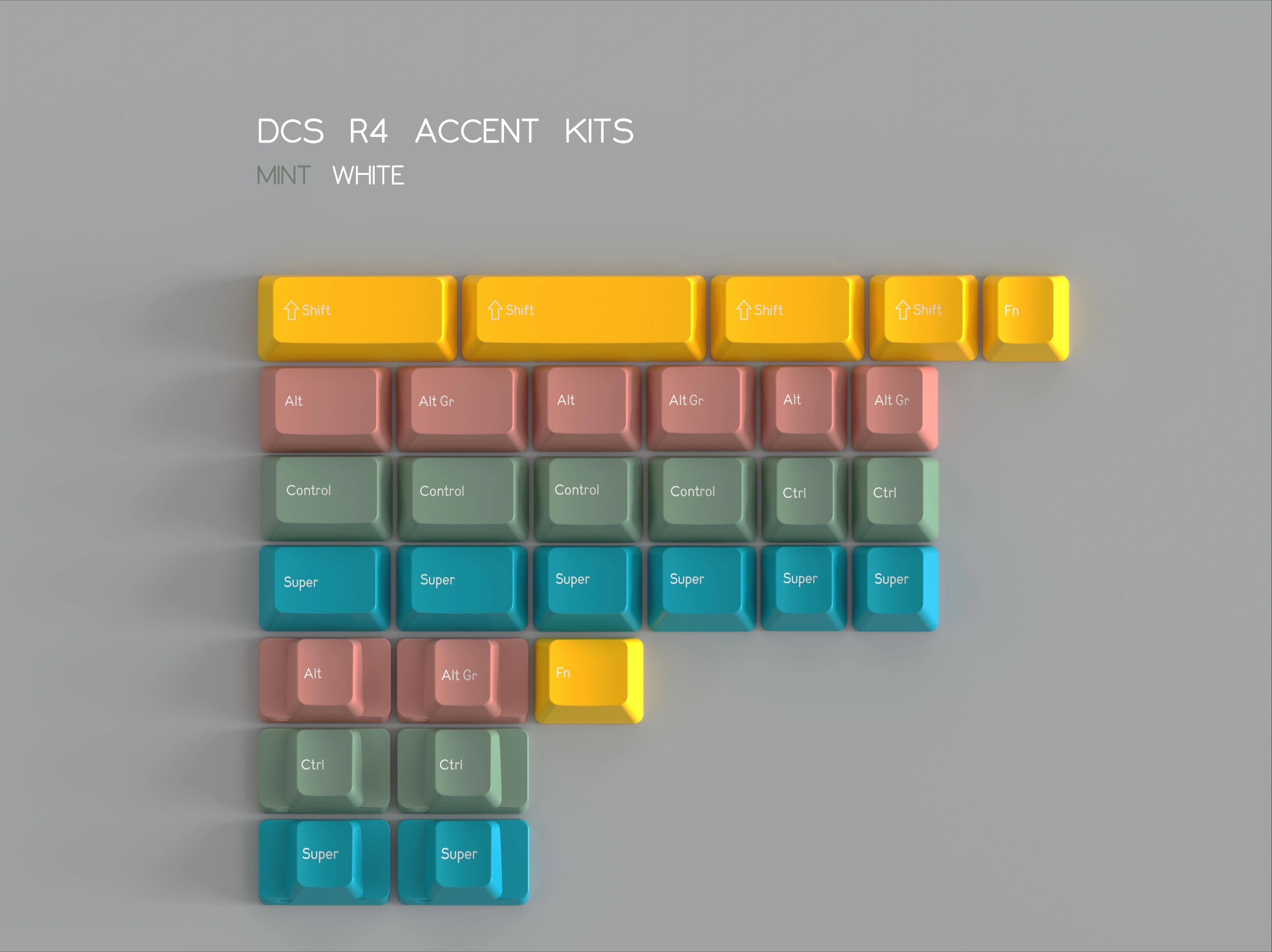DCS R4 Accent ABS Keycaps