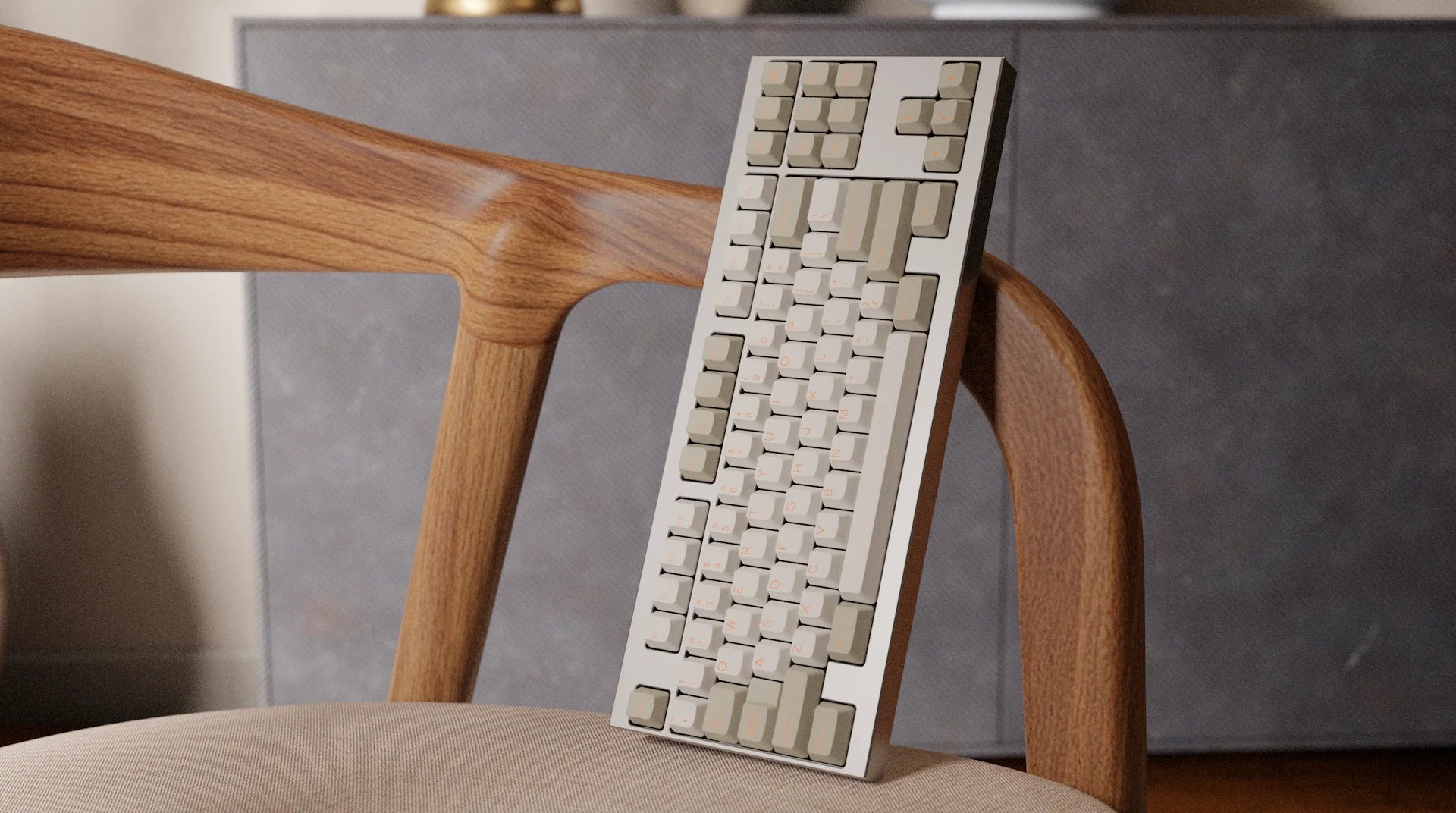 DCS Orange on Beige ABS Keycaps