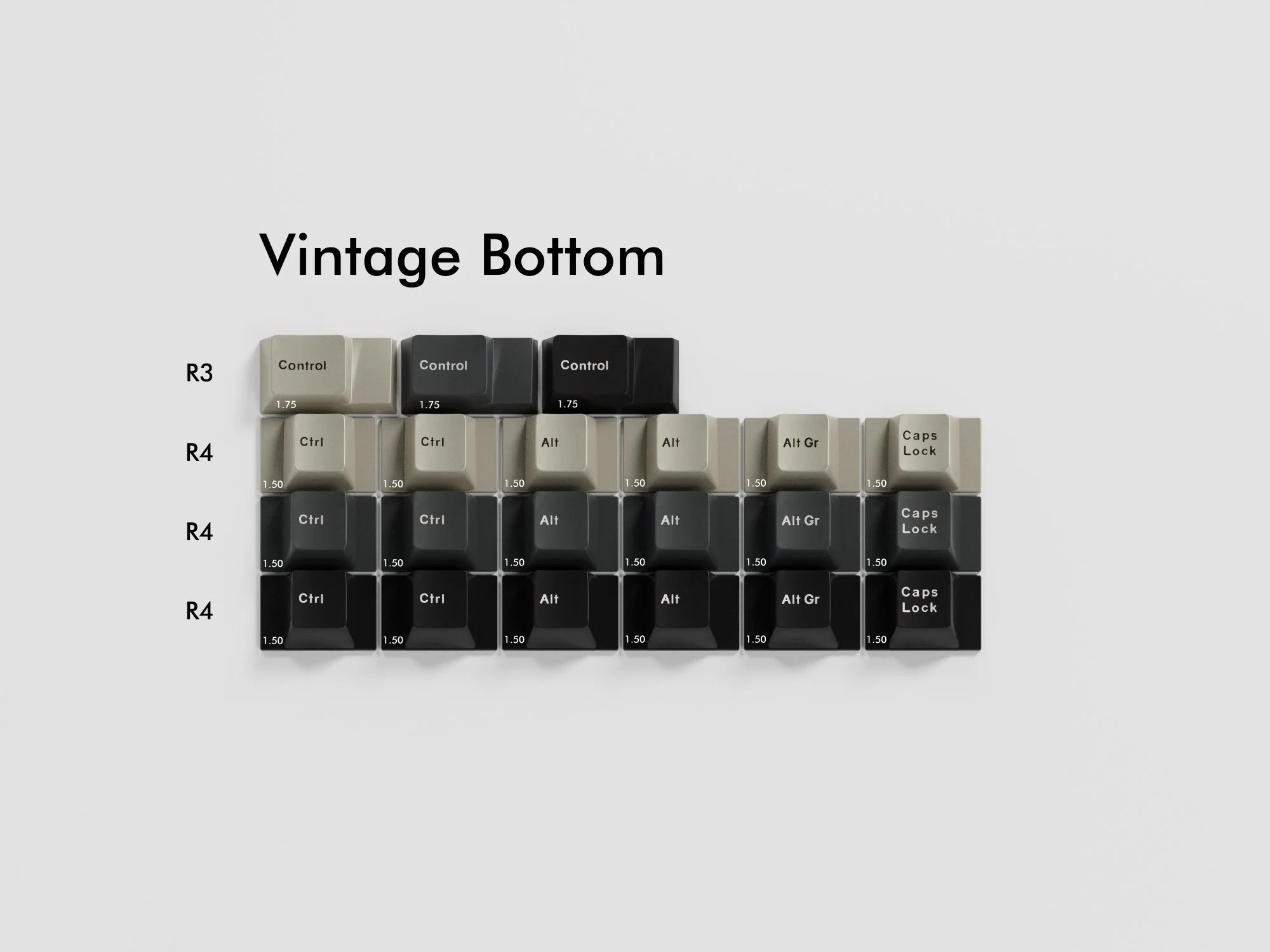 GMK CYL Vintage Keys ABS Keycap Set