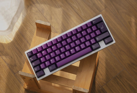 PBTfans Purpurite ABS Doubleshot Keycap Set
