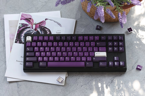 PBTfans Purpurite ABS Doubleshot Keycap Set