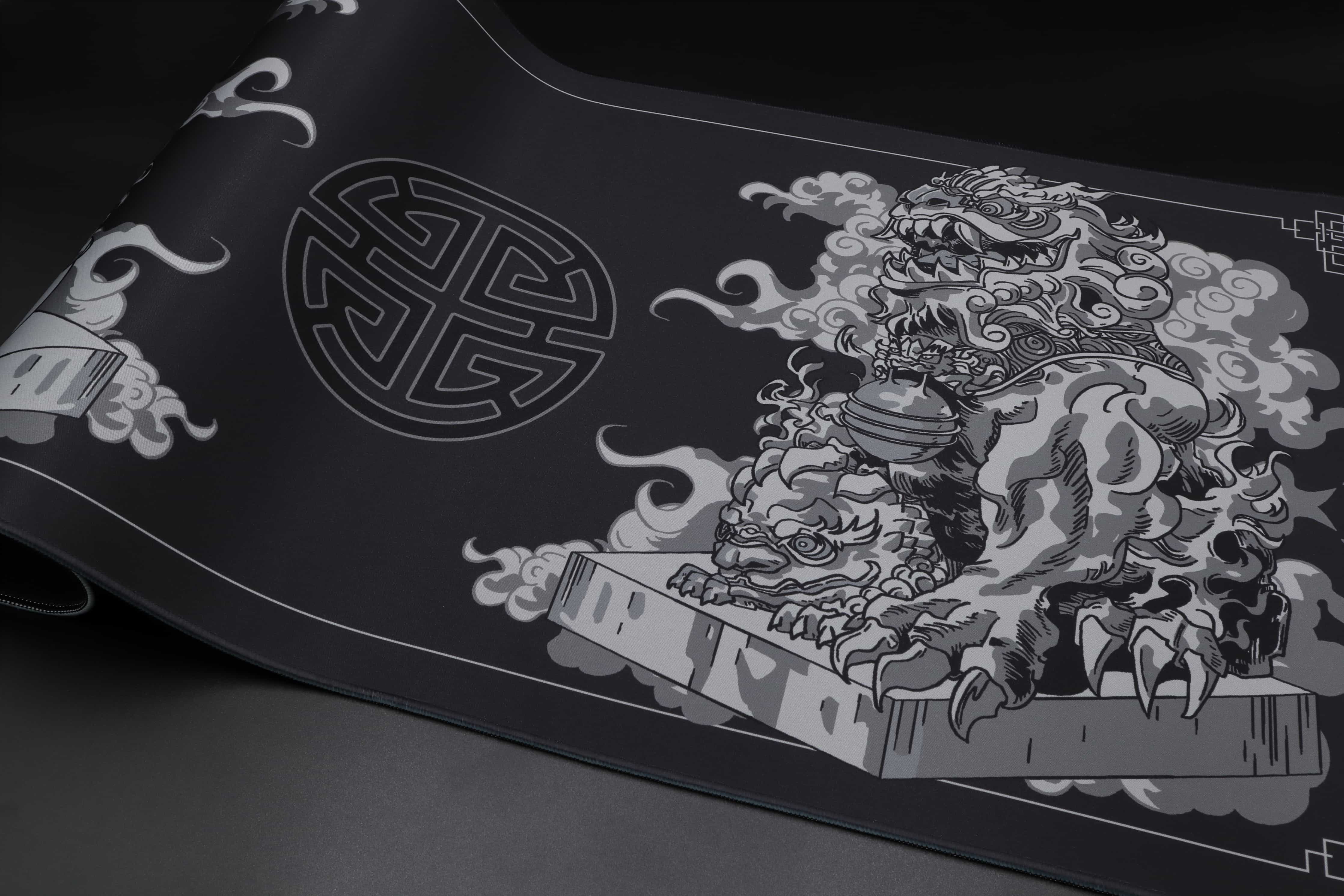 Obsidian - Stone Lion Deskmat