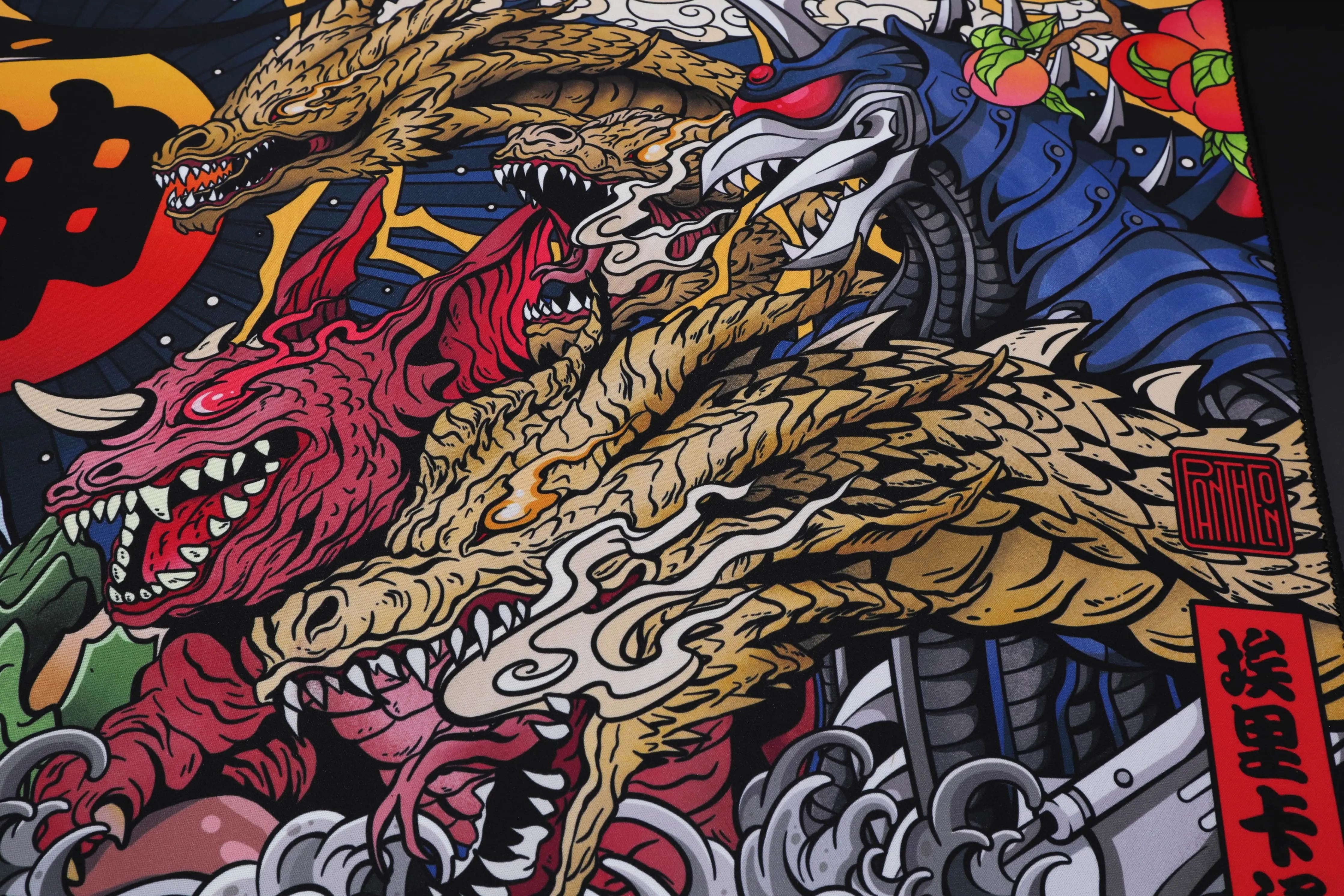 Close up of PantheonKeys x Erikartoon Klash Of The Kaiju