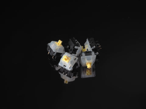 Lubed/Filmed Gateron Milky Yellow Linear Switches