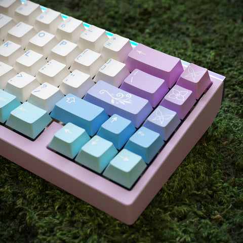 Close up of KBM Fairy Keycap Set