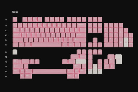 GMK Peach Blossom R2 ABS Doubleshot Keycap Set