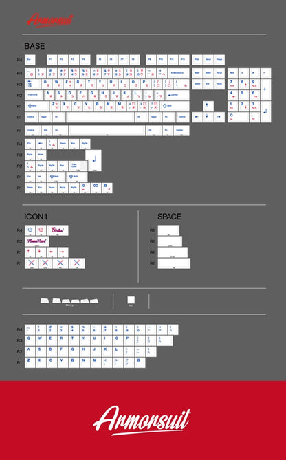 ArmorSuit HomeRun PBT Keycap Set