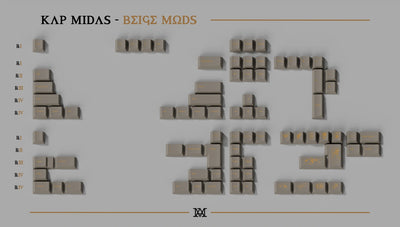 KAP Midas PBT Doubleshot Keycap Set