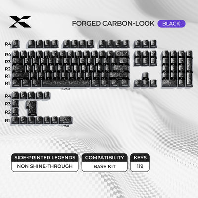 XVX Forged Carbon PBT Keycap Set