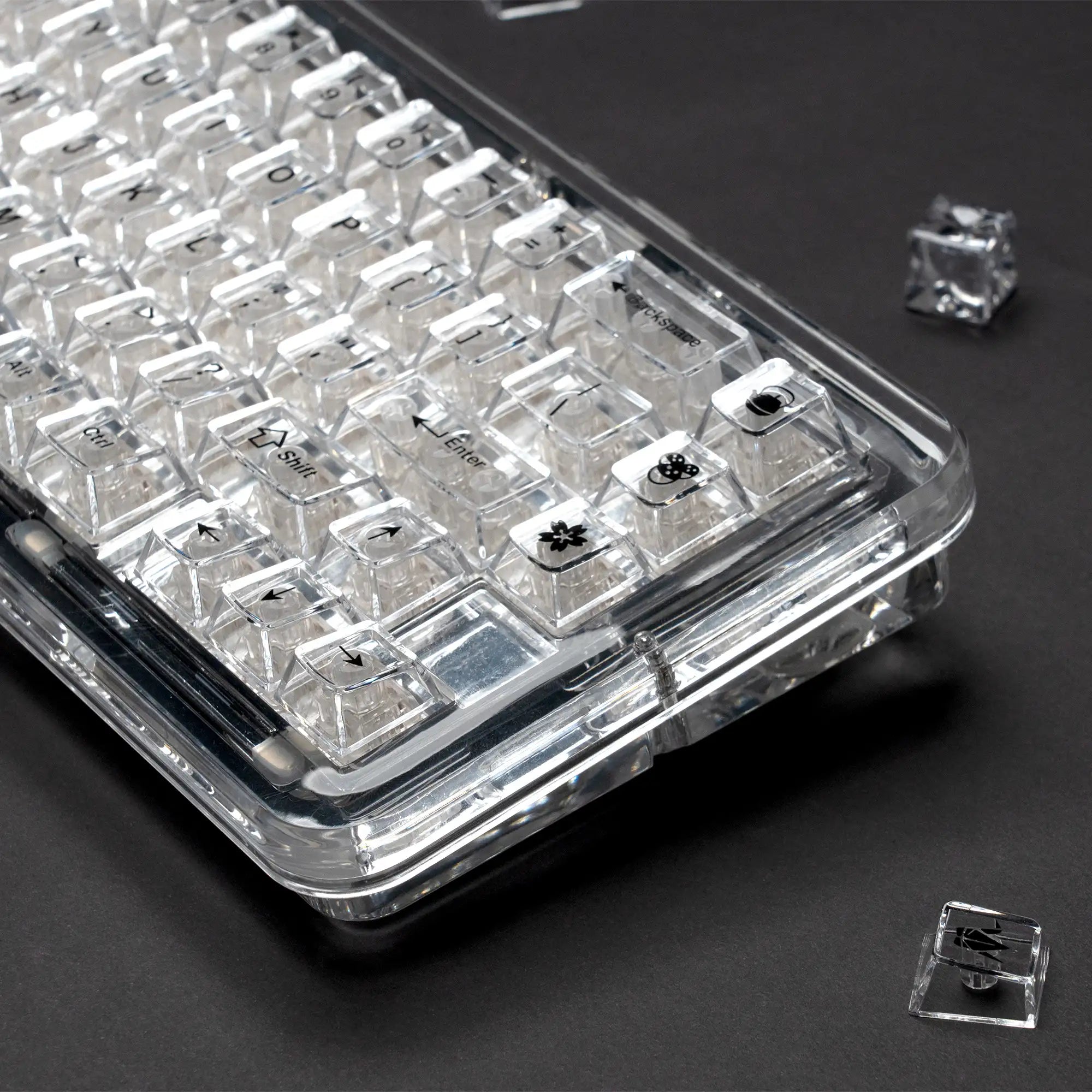 Crystal Clear PC Keycap Set