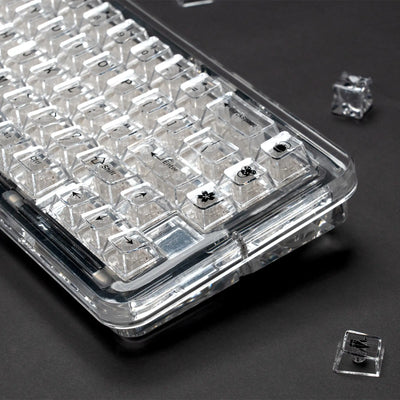 Crystal Clear PC Keycap Set