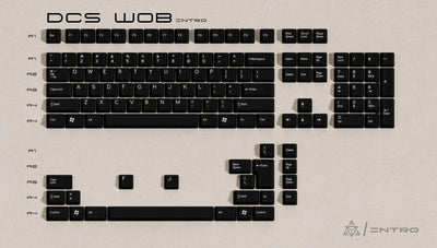 DCS Intro WOB & Beige ABS Keycaps