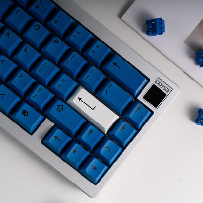 ArmorSuit Black On Blue PBT Keycap Set