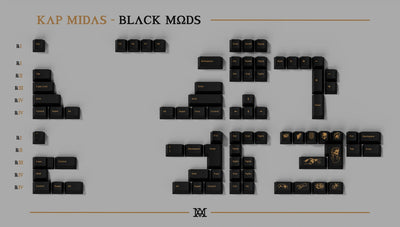 KAP Midas PBT Doubleshot Keycap Set
