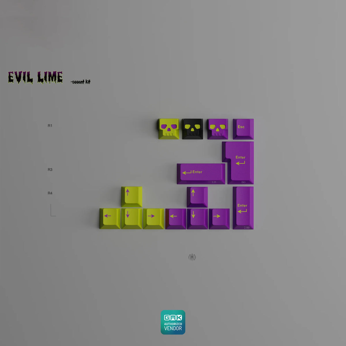 [GB] GMK CYL Evil Lime ABS Keycap Set