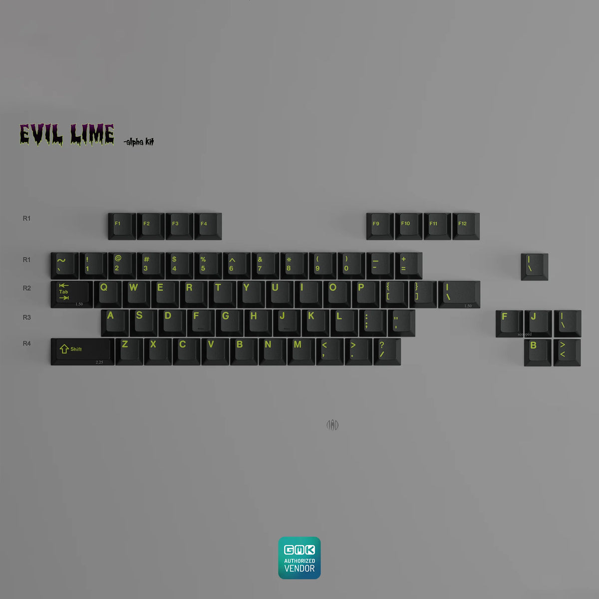 [GB] GMK CYL Evil Lime ABS Keycap Set