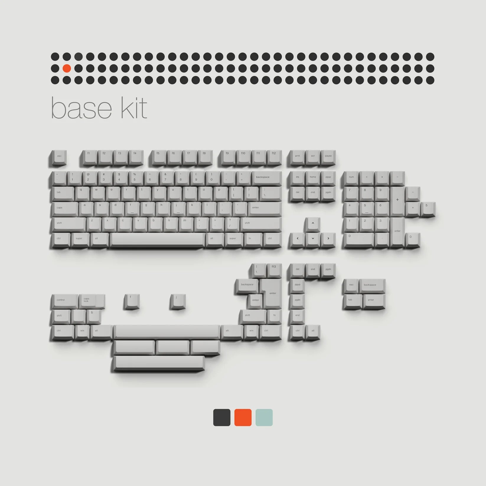 [Preorder] Abstract Minimal PBT Keycaps