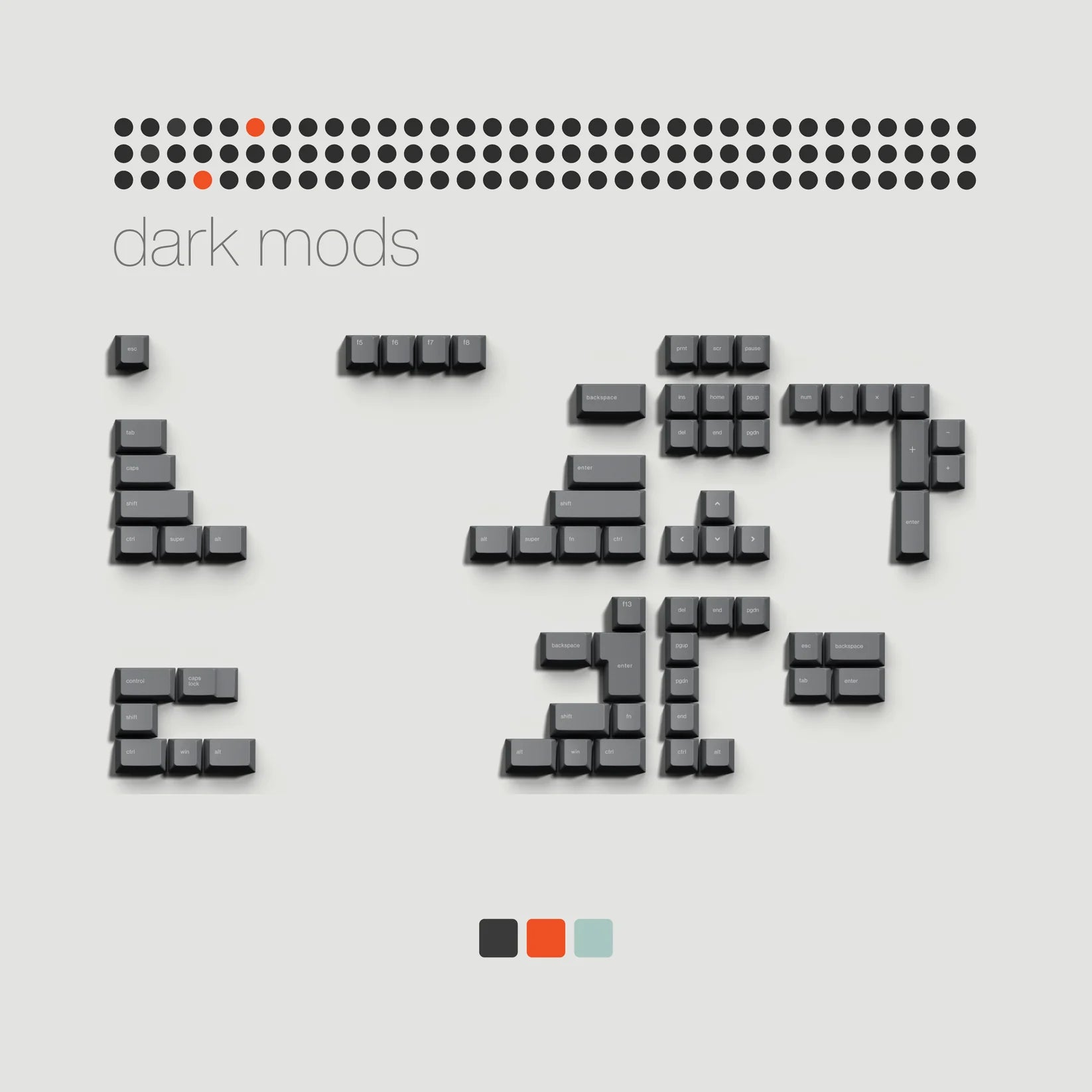 [Preorder] Abstract Minimal PBT Keycaps