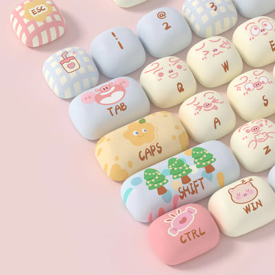 Akko MOG Piggy Party PBT Keycap Set