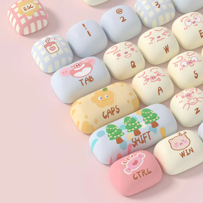 Akko MOG Piggy Party PBT Keycap Set