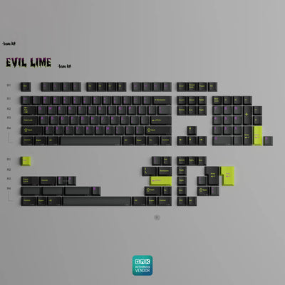 [GB] GMK CYL Evil Lime ABS Keycap Set