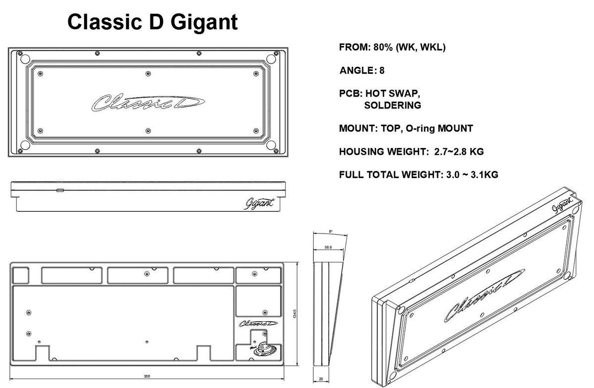 [GB] Classic D Gigant Keyboard Kit