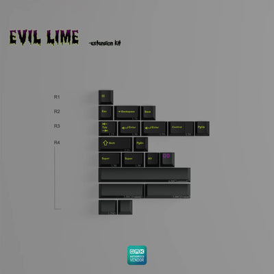 [GB] GMK CYL Evil Lime ABS Keycap Set