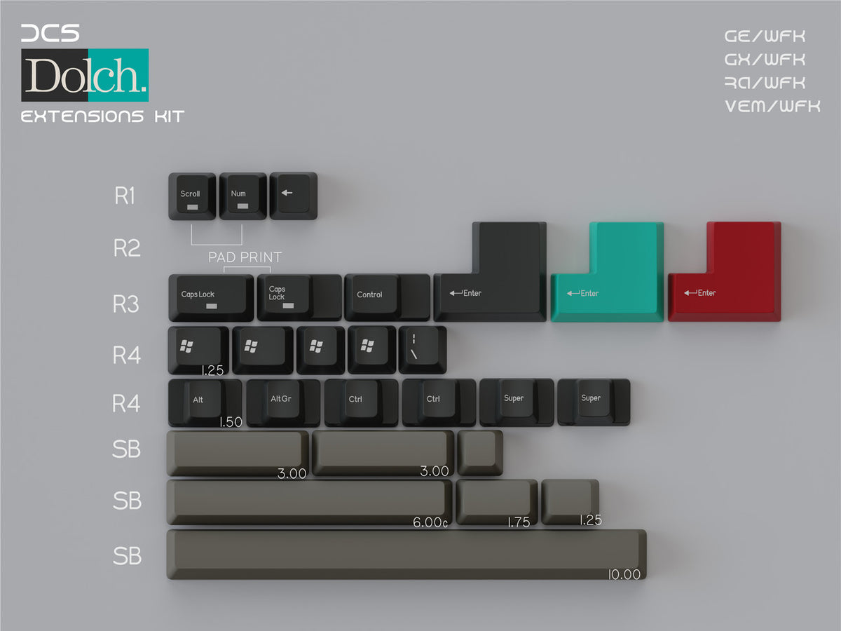 [GB] DCS Dolch ABS Keycaps