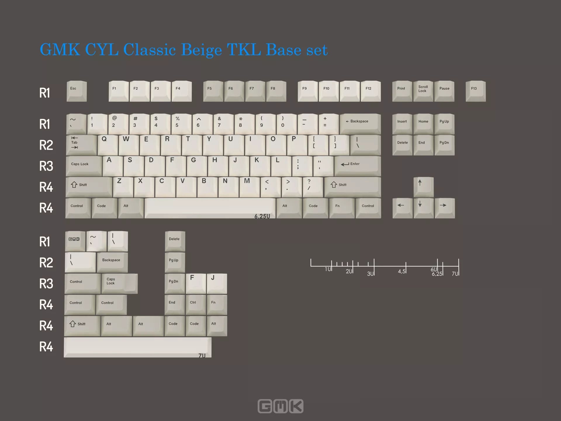 GMK CYL Classic Beige ABS Keycap Set