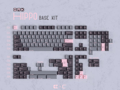 [GB] GMK Hippo ABS Doubleshot Keycap Set