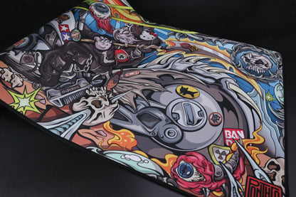 Death Cat For Cutie Deskmat | PantheonKeys x Erikartoon Collab