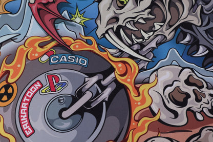 Death Cat For Cutie Deskmat | PantheonKeys x Erikartoon Collab